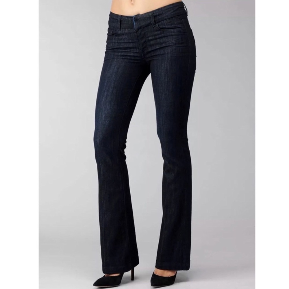 Paige Kennedy Boot Cut Jeans Dark Wash